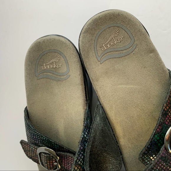 Dansko Sophie Stained Glass Holographic Rainbow Double Strap Sandal EU42 - Picture 6 of 10